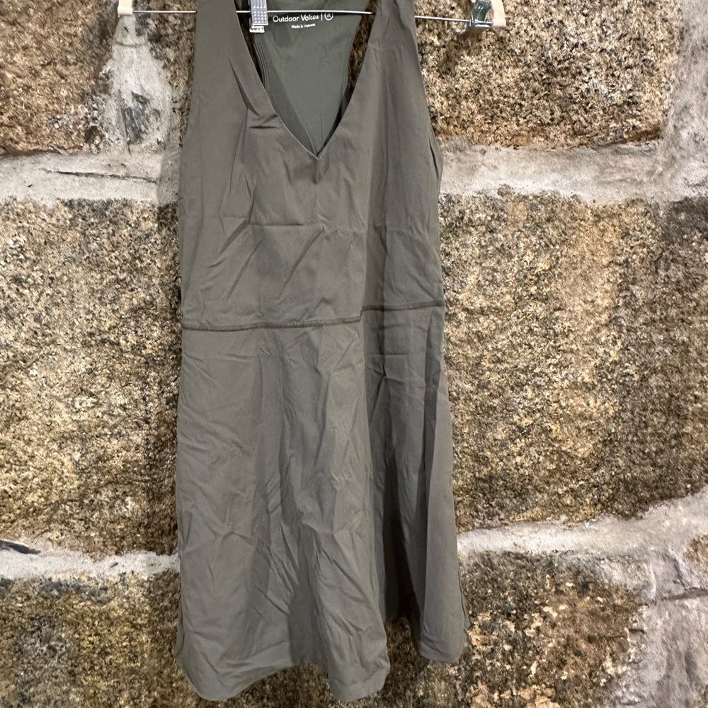Outdoor Voices Exercise Dress Olive Green, M